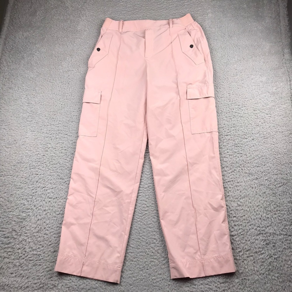 Athleta Vienna Cargo Pants Womens 8 (29x28) Pink Lightweight Utility Travel